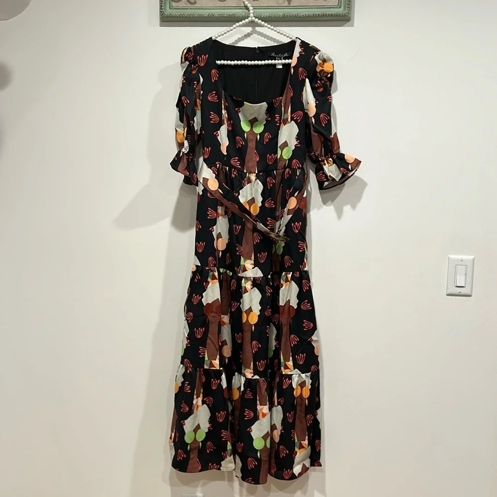 Hutch Anthropologie Maxi Midi sunglass lady Boho Dress Size 6 ModCloth new - Picture 3 of 10